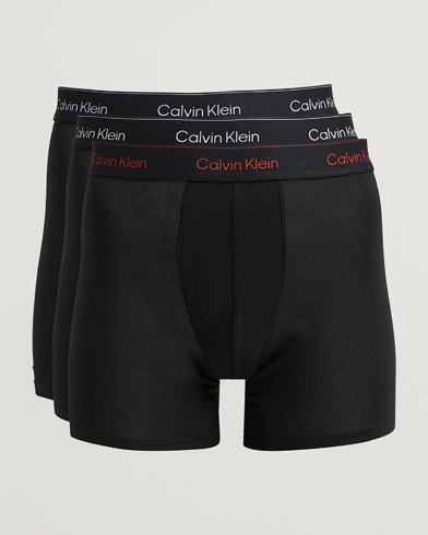 Calvin Klein 3-Pack Icon Cotton Stretch Boxer Brief Black – Negro