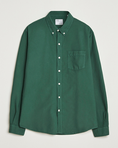 Colorful Standard Classic Organic Oxford Button Down Shirt Emerald Green – Verde
