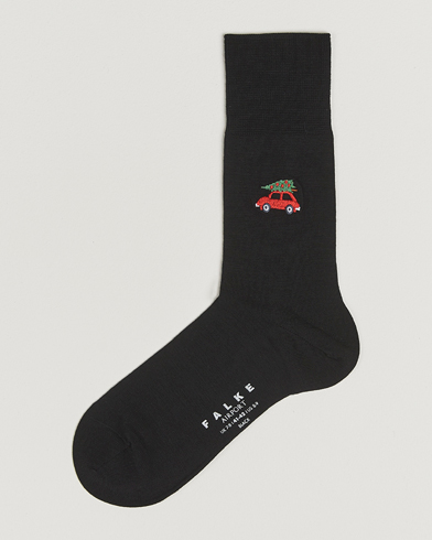 Falke Airport Christmas Car Sock Black – Negro