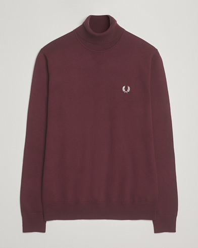 Fred Perry Classic Rollnock Jumper Oxblood – Rojo