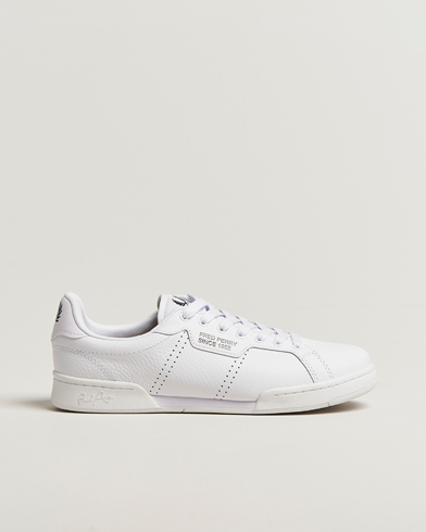 Fred Perry B722 Textured Leather Sneaker White – Blanco