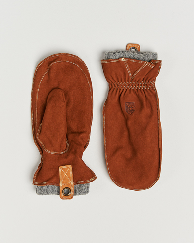 Hestra Oden Nubuck Wool Lined Mitt Cognac – Marrón