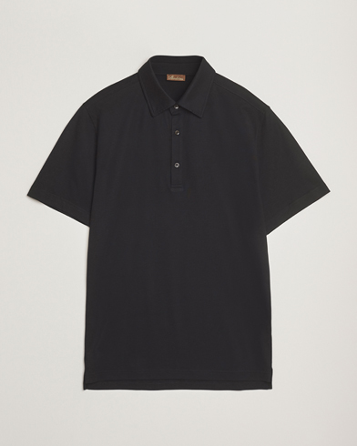 Stenströms Supima Cotton Polo Shirt Black – Negro