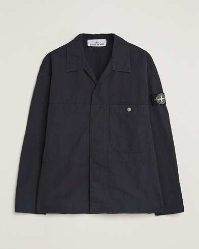 Stone Island Naslan TC Corrosion Treatment Overshirt Black – Negro