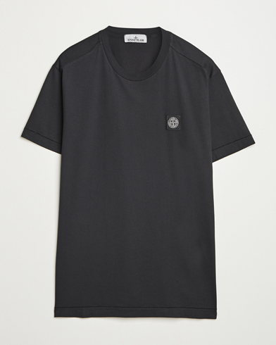 Stone Island Garment Dyed Cotton Jersey T-Shirt Black – Negro