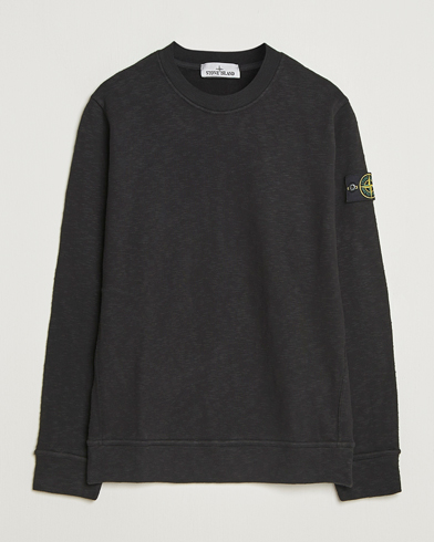 Stone Island Vanisé Brushed Heavy Cotton Sweatshirt Black – Negro