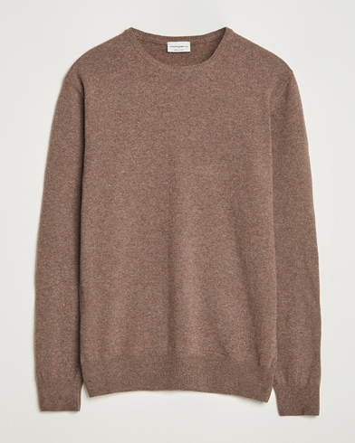 Morgano Wool/Cashmere Crewneck Brown – Marrón