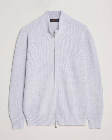 Gran Sasso Rainwool Full Zip Light Purple Melange – Morado