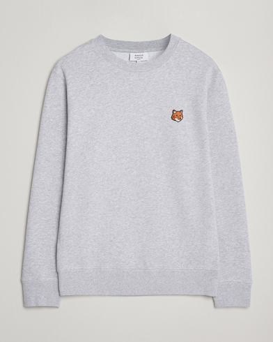 Maison Kitsuné Fox Head Sweatshirt Light Grey Melange – Gris