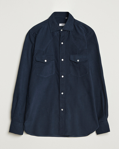 100Hands Western Cord Shirt Navy – Azul