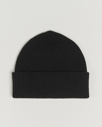 Robert Mackie Clyde Lambswool Beanie Black – Negro