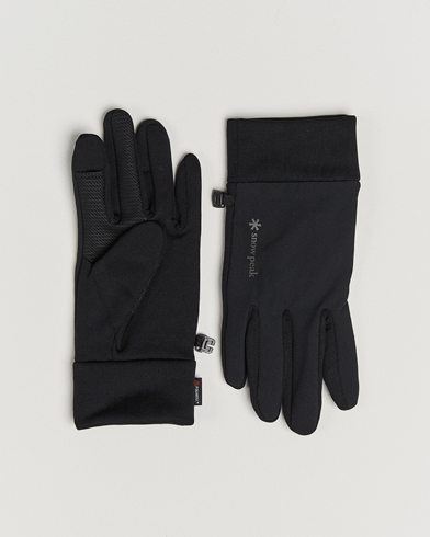 Snow Peak Polartec Stretch Gloves Black – Negro