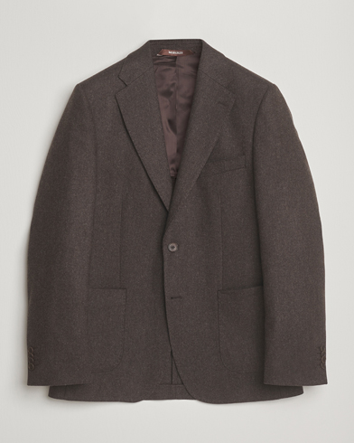 Morris Flannel Wool Blazer Brown – Marrón