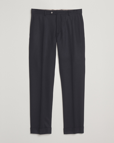 Morris Jack Flannel Trousers Navy – Azul