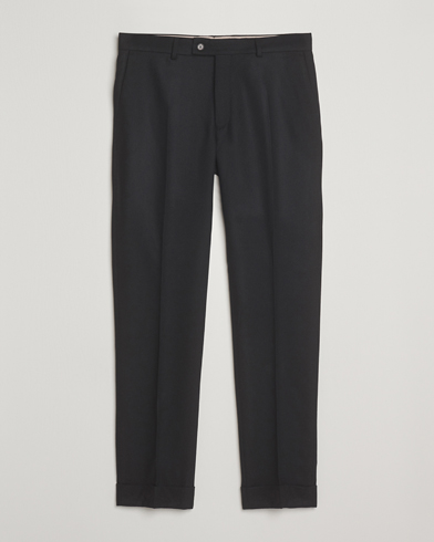 Morris Jack Flannel Trousers Black – Negro