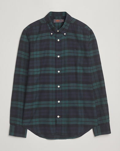 Morris Soft Twill Tartan Shirt Navy – Azul