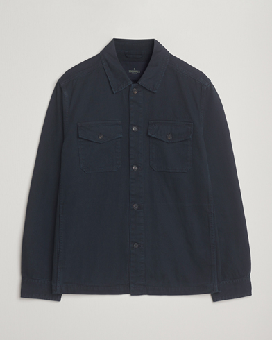 Morris Alain Twill Shirt Jacket Old Blue – Azul