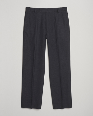 Palmes Wool Pleated Trousers Black – Negro