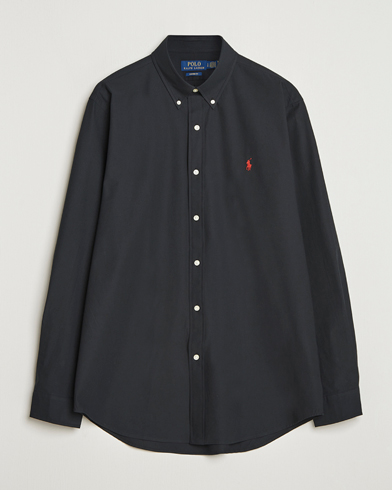 Polo Ralph Lauren Custom Fit Stretch Poplin Shirt Polo Black – Negro