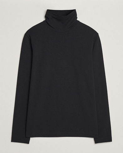 Filippa K Organic Cotton Stretch Turtleneck Black – Negro