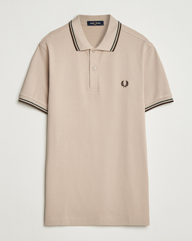Fred Perry Twin Tipped Shirt Warm Oat – Beige