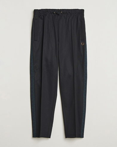 Fred Perry Blackwatch Tartan Taped Track Pants Black – Negro