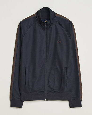 Fred Perry Taped Track Jacket Navy – Azul