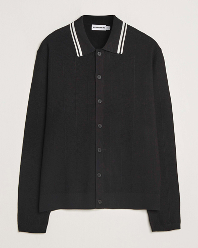 J.Lindeberg Willem Structured Cardigan Black – Negro