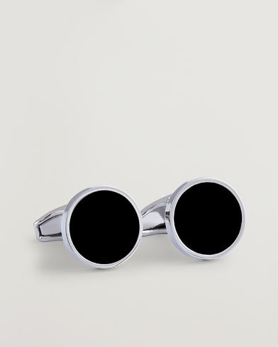 Amanda Christensen Classic Cufflink Silver/Black – Plata