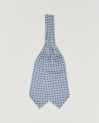 Amanda Christensen Silk Twill Medallion Ascot White – Blanco