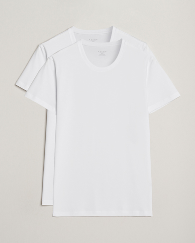 Falke 2-Pack Cotton Crew Neck T-Shirt White – Blanco