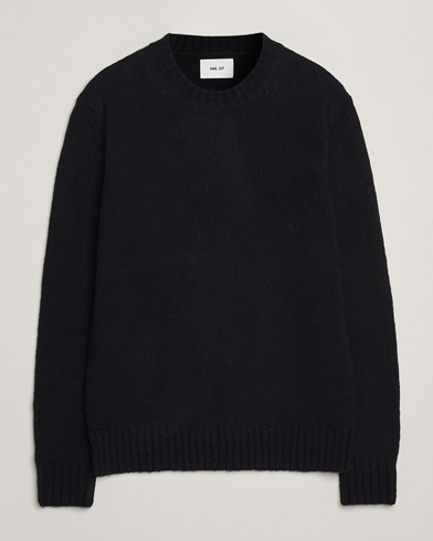 NN07 Lee Wool Knitted Sweater Black – Negro