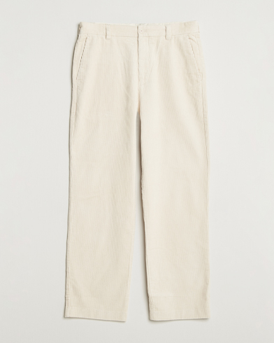 NN07 Paw Relaxed Fit Corduroy Trousers Ivory – Blanco