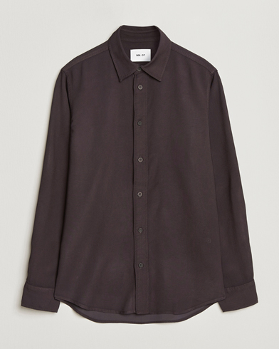 NN07 Colby Viscose Shirt Dusky Port – Marrón