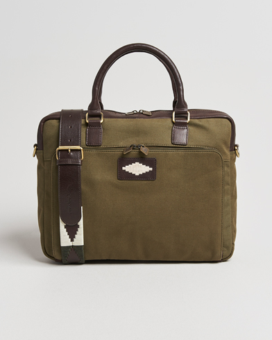 Pampeano Mensajero Canvas Briefcase Forest – Verde