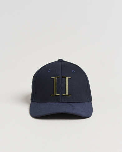 LES DEUX Baseball Cap Suede II Dark Navy Blue – Azul