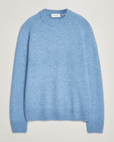 LES DEUX Gilbert Crew Neck Knit Allure Blue – Azul