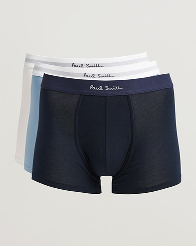 Paul Smith 3-Pack Trunk White/Navy/Light Blue – Azul