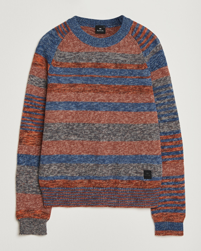 PS Paul Smith Wool Knitted Striped Sweater Red Multi – Multicolor