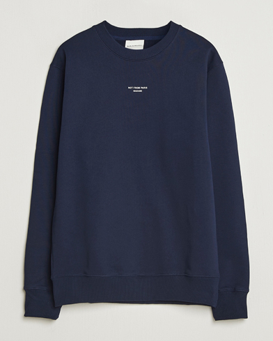 Drôle de Monsieur Classic Slogan Sweatshirt Navy – Azul