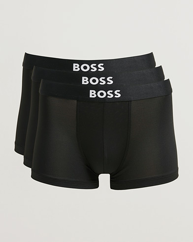 BOSS BLACK 3-Pack Microfibre Trunk Black – Negro