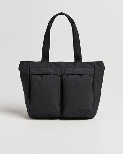BOSS BLACK Catch Nylon Tote Bag Black – Negro