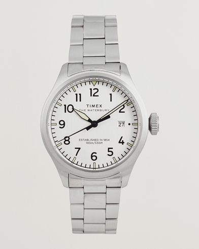 Timex Waterbury Ace 3-Hand 41mm Silver Dial – Plata