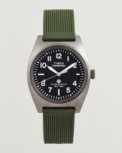 Timex Expedition Capstone Silicone Strap 39mm Black Dial – Verde