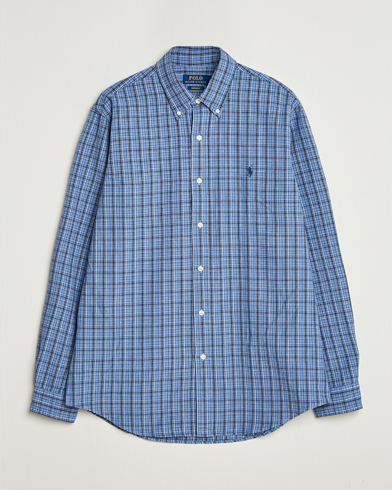 Polo Ralph Lauren Custom Fit Checked Shirt Blue Heather Multi – Azul