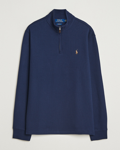Polo Ralph Lauren Double Knitted Half Zip Cruise Navy – Azul