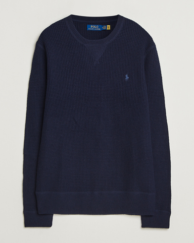Polo Ralph Lauren Cotton/Wool Pullover Hunter Navy – Azul