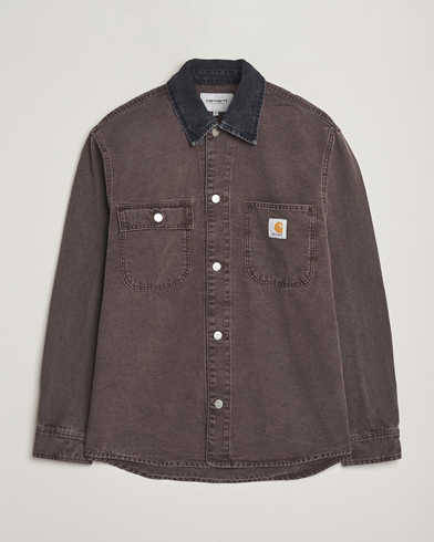 Carhartt WIP Mitch Dusky Canvas Overshirt Palisander – Marrón