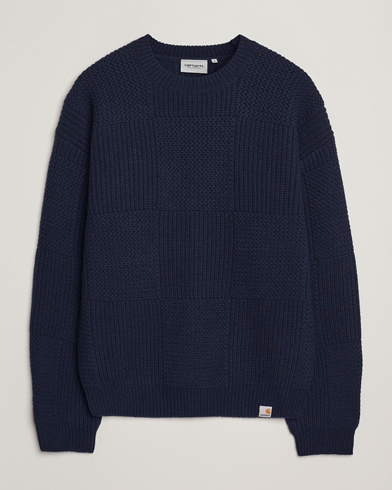 Carhartt WIP Bishop Knitted Sweater Dark Navy – Azul