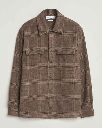 Samsøe Samsøe Castor Checked Overshirt Black Coffee – Marrón